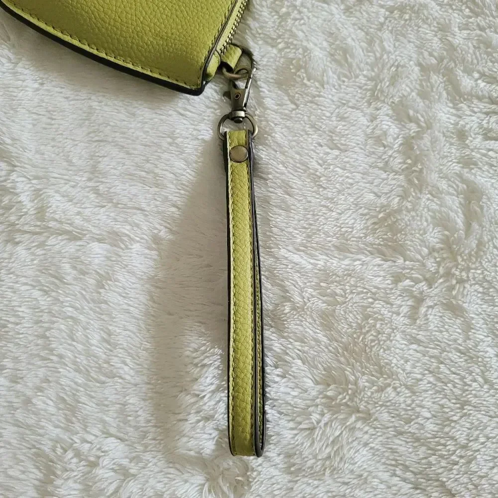 Joy Susan Chartreuse Wristlet/Crossbody - NW